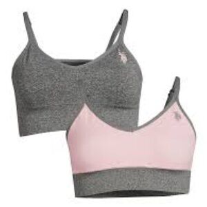 U.S. Polo Assn. bra set pink & gray size XXL‎